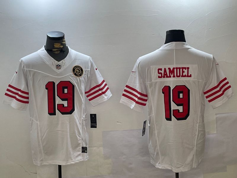 Men San Francisco 49ers #19 Samuel White three generations 2024 Nike Limited NFL Jersey style 2->san francisco 49ers->NFL Jersey